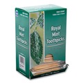Straws/Stems/Sticks | AmerCareRoyal RM115 2.5 in. Mint Cello-Wrapped Wood Toothpicks - Natural (15000/Carton) image number 4