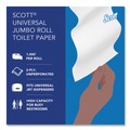 Toilet Tissues | Scott 07805 Essential 3.55 in. x 1000 ft. 2-Ply Septic Safe JRT Jumbo Roll Bathroom Tissue - White (12 Rolls/Carton) image number 10