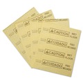 Sorbents | Rubbermaid Commercial FG425200YEL 16.5 in. x 20 in. 16 oz. Caution Wet Floor Over-the-Spill Pad (22 Sheets/Pack) image number 1