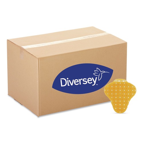 Toilet & Urinal Deodorizers | Diversey Care EKS-13C-12 ekcoscreen Urinal Screens - Citrus Scent, Orange (12/Carton) image number 0