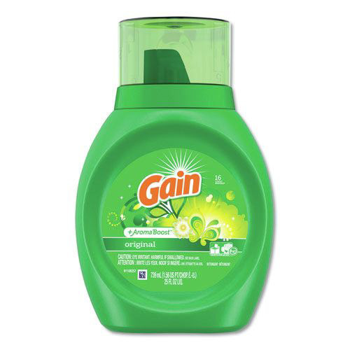 Laundry Detergents | Gain 12783 25 oz. Bottle Liquid Laundry Detergent - Original Fresh (6/Carton) image number 0