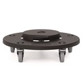 Dollies | Suncast Commercial TCUDOLLY2A 20.75 in. x 6.5 in. 350 lbs. Capacity Utility Trash Can Dolly - Black (2/Pack) image number 0