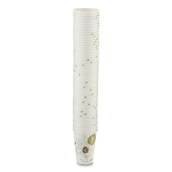 Dixie 2346PATH Pathways 16 oz. Paper Hot Cups (50/Pack)