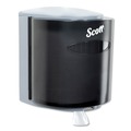 Towel Dispensers | Scott 09989 10.3 in. x 9.3 in. x 11.9 in. Roll Control Center Pull Towel Dispenser - Smoke/Gray image number 0