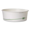 Food Containers & Lids | Eco-Products EP-BSC32S-GS 7.28 in. Diameter x 2.48 in. GreenStripe Paper Food Containers - White (300/Carton) image number 2