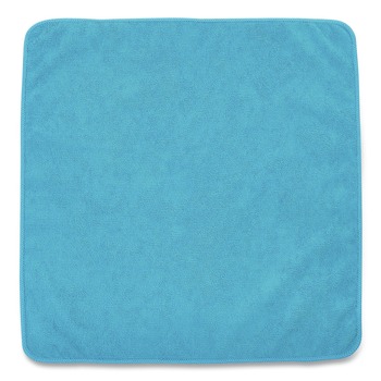 CLEANING CLOTHS AND WIPES | Rubbermaid Commercial 1820583 16 in. x 16 in. Microfiber Cleaning Cloths - Blue (24/Pack)