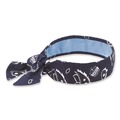Head & Face Protection | Ergodyne 12564 Chill-Its 6700CT One Size Fits Most Cooling Bandana PVA Tie Headband - Navy Western image number 0