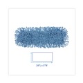Mop Heads | Boardwalk BWK1124 24 in. x 5 in. Cotton/Synthetic Fiber Looped-End Mop Head - Blue image number 2