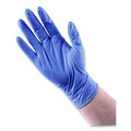 Food Service Disposable & Single Use Gloves | Boardwalk 380MBXA 380 Series 4 mil Thick 9.5 in. Long Powder-Free Disposable General-Purpose Nitrile Gloves - Medium, Blue (100/Box) image number 8