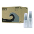 Cups | Boardwalk BWKPET20 20 oz. PET Plastic Cold Cups - Clear (50/Sleeve, 20 Sleeves/Carton) image number 0