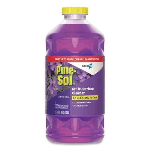 All Purpose Cleaners & Degreasers | Pine-Sol 60608EA CloroxPro 80 oz. Concentrated Multi-Surface Cleaner - Lavender Clean Scent image number 0