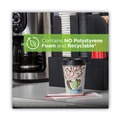 Cups | Dixie 5342COMBO600 PerfecTouch 12 oz. Paper Hot Cups and Lids Combo - Multicolor (50/Pack, 6 Packs/Carton) image number 9