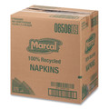Luncheon Napkins | Marcal 6506 11.4 in. x 12.5 in. 100% Recycled Luncheon Napkins - White (6/Carton) image number 6
