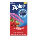 Resealable Bags | Ziploc 351317BX 9.63 in. x 8.5 in. Quart Triple System Seal Double Zipper Storage Bags - Clear (48/Box) image number 4