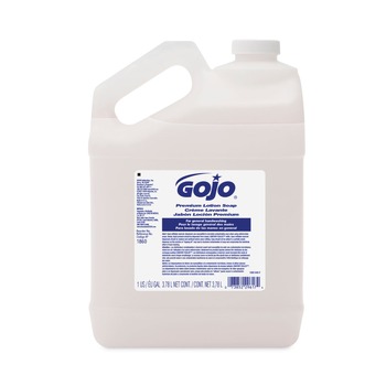 SOAP REFILLS | GOJO Industries 1860-04 1 gal. Refill White Premium Lotion Soap - Waterfall Scent (4/Carton)