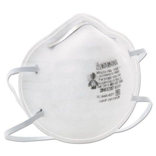 Respirators | 3M 8200 N95 Particle Respirator Mask - Standard Size (20/Box) image number 0
