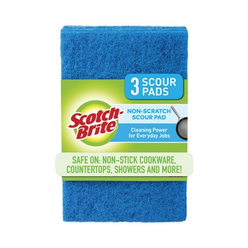  | Scotch-Brite 623-10 3 x 6 Non-Scratch Scour Pads - Blue (10/Carton)
