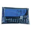 Table Covers & Skirts | Tablemate 549BL Heavyweight Plastic 54 in. x 108 in. Table Set Rectangular Table Cover - Blue (6/Pack) image number 1