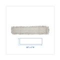 Mop Heads | Boardwalk BWK1648 48 in. x 5 in. Disposable Cotton/Synthetic Fiber Mop Head - White image number 2