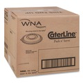 Perforated Roll & Hand Towels | WNA APB160DM 12 in. x 1.5 in. Caterline Pack n' Serve Plastic Dome Lids - Clear (25/Carton) image number 3
