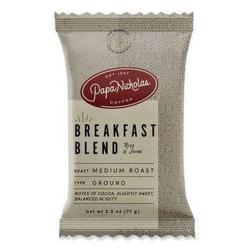  | PapaNicholas Coffee 25184 Premium Coffee Breakfast Blend (18/Carton)