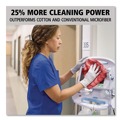 Cleaning Cloths & Wipes | Rubbermaid Commercial FGQ62000RD00 HYGEN Microfiber 16 in. x 16 in. Cleaning Cloths - Red (12/Carton) image number 5