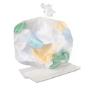 High-Density Trash Bags | Boardwalk Z4831LN GR1 16 Gallon 7 mic 24 in. x 31 in. High Density Can Liners - Natural (50 Bags/Roll, 20 Rolls/Carton) image number 2