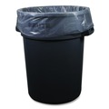 Low-Density Trash Bags | Boardwalk H7450PCKR01 44 Gallon 1.3 mil 37 in. x 50 in. Perforated Roll Low-Density Waste Can Liners - Clear (100/Carton) image number 3