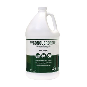 Fresh Products 105G-F-000I004M-04 1 gal. Bio Conqueror 105 Enzymatic Odor Counteractant Concentrate - Mango (4/Carton)