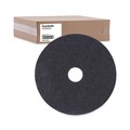 Floor Pads-Stripping | Boardwalk BWK4018BLA 18 in. Diameter Stripping Floor Pads - Black (5/Carton) image number 0