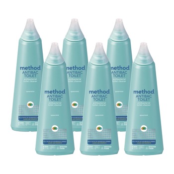 Method MTH01221CT 24 oz Antibacterial Toilet Cleaner Bottle - Spearmint (6/Carton)