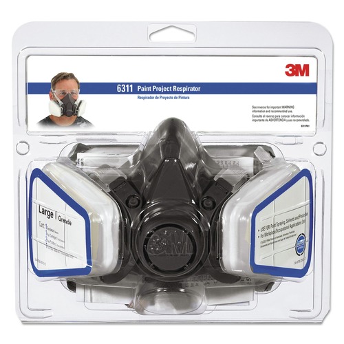 Respiratory Protection | 3M 6311P1-DC Half Facepiece Paint Spray Pesticide Respirator - Large image number 0