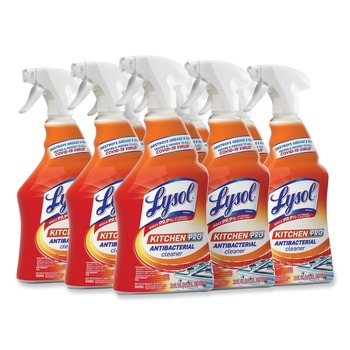 INDUSTRIAL CLEANING PRODUCTS | LYSOL Brand 19200-79556 22 oz. Spray Bottle Kitchen Pro Antibacterial Cleaner - Citrus Scent (9/Carton)