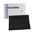 Low-Density Trash Bags | Boardwalk H7658WKK 60 Gallon 1.7 mil 38 in. x 58 in. Flat Pack Linear Low Density Industrial Can Liners - Black (100/Carton) image number 1