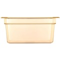 Food Storage Containers & Lids | Carlisle 10422B13 10.38 in. x 12.75 in. x 6 in. 8.7 qt StorPlus High Heat Plastic Food Pan - Amber image number 2