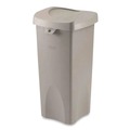 Waste Receptacle Lids | Rubbermaid Commercial FG268988GRAY Untouchable 16 in. Square Swing Top Lid - Gray image number 1