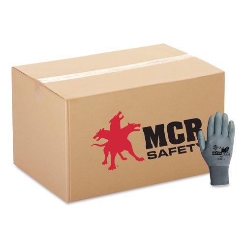  | MCR Safety 9696L Ultra Tech TaCartonile Dexterity Work Gloves - Large/White/Gray (1-Dozen) image number 0