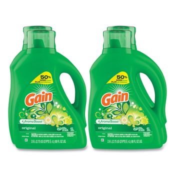  | Gain 80745070 88 oz. Pour Bottle Liquid Laundry Detergent - Gain Original Scent (4/Carton)