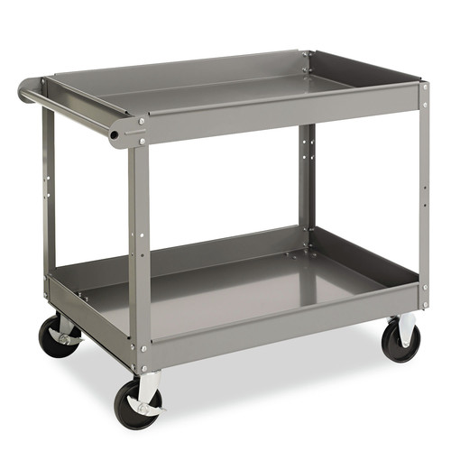 Carts | Tennsco SC-2436 24 in. x 36 in. x 32 in. 500 lbs. Capacity 2-Shelf Metal Cart - Gray image number 0