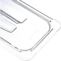 Food Storage Containers & Lids | Carlisle 10270U07 7 in. x 12.5 in. x 0.88 in. StorPlus Polycarbonate Handled Universal Plastic Lid - Clear image number 2