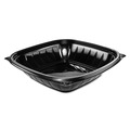 Food Containers & Lids | Dart B32SB PresentaBowls Pro 8.5 in. x 8.5 in. x 2 in. 32 oz. Plastic Square Bowls - Black (4/Carton) image number 3