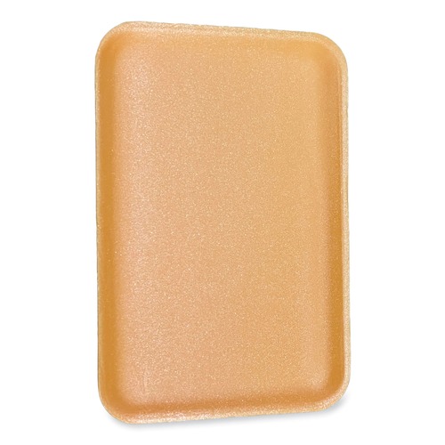 Food Containers & Lids | GEN 1014YEL 13.81 in. x 9.25 in. x 2.7 in. Meat Trays - Yellow (100/Carton) image number 0