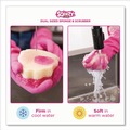 Scouring Pads & Sticks | The Pink Stuff RST823773CT Sqeezy 4 in. x 5.3 in. Dual Scrubber/Sponge - Pink (12/Carton) image number 4