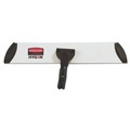 Floor Dusters & Accessories | Rubbermaid Commercial 1863893 Executive 17 in. x 3.5 in. Microfiber Single-Sided Flat Mop Frame - Black/Silver image number 0