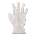 Food Service Disposable & Single Use Gloves | Boardwalk BWK365MBX 2.6 mil General Purpose Powder/Latex-Free Vinyl Gloves - Medium, Clear (100/Box) image number 1