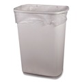 High-Density Trash Bags | Boardwalk Z4824LNKR01 10 Gallon 8 mic 24 in. x 24 in. High-Density Waste Can Liners - Natural (1000/Carton) image number 4