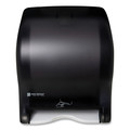 Towel Dispensers | San Jamar T8400TBK 11.88 in. x 9.1 in. x 14.4 in. Smart Essence Electronic Roll Towel Dispenser - Black image number 1