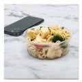 Food Containers & Lids | SOLO DM8R-0090 Bare Eco-Forward 4.6 in. Diameter x 1.8 in. h 8 oz ProPlanet Seal Plastic RPET Deli Containers - Clear (500/Carton) image number 5