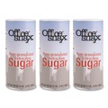 Sweeteners | Office Snax OFX00019G 20 oz Reclosable Canister of Sugar (3/Pack) image number 0