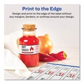 Perforated Roll & Hand Towels | Avery 22845 9.75 in. x 1.25 in. Water-Resistant Wraparound Labels with Sure Feed - White (40/Pack) image number 3